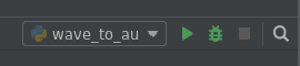 Pycharm run icon